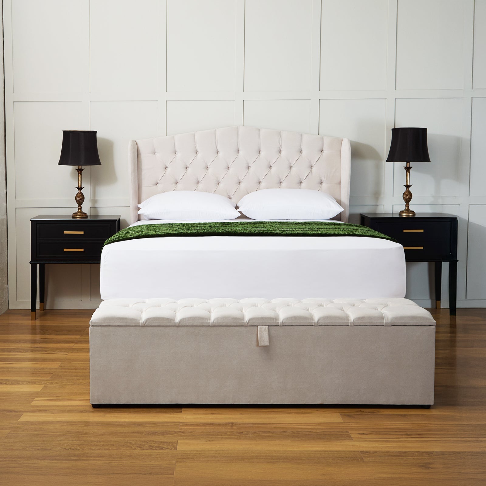 Chelsea Winged Ottoman Divan Bed Set
