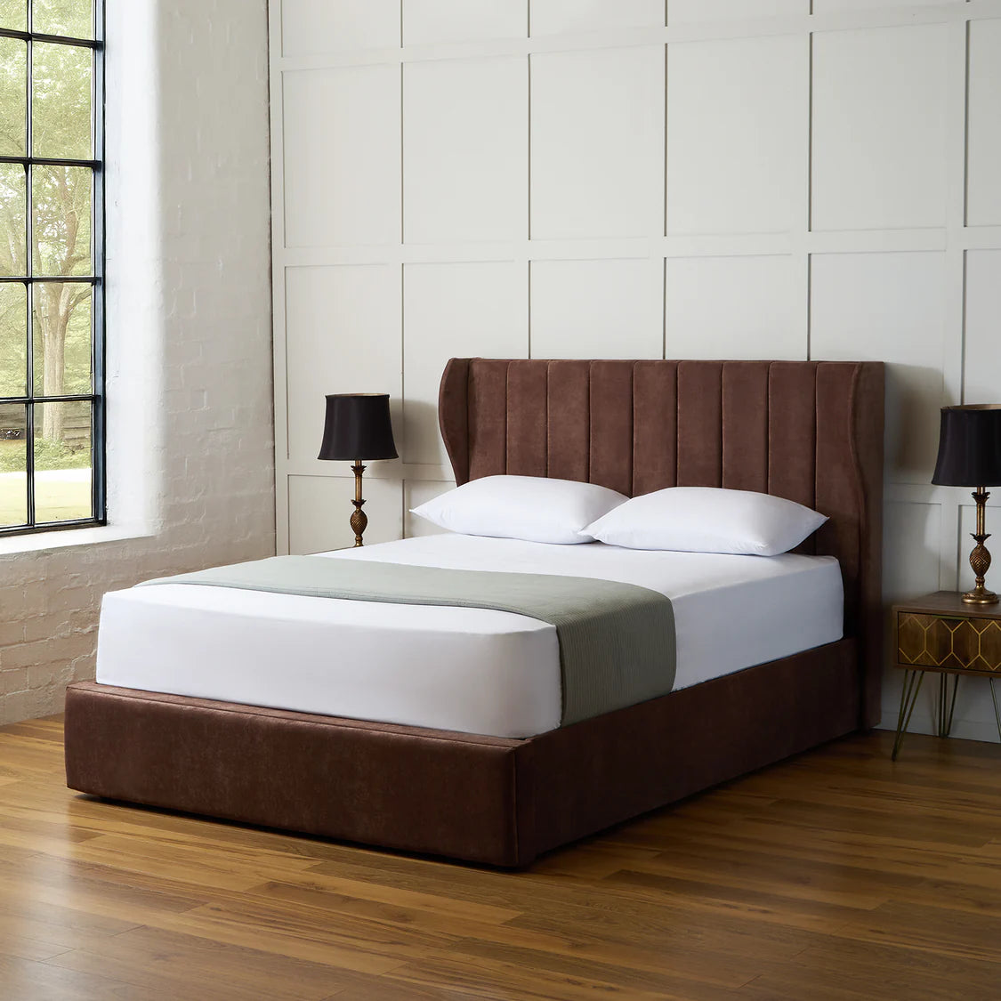 Lexi Winged Ottoman Bed Frame