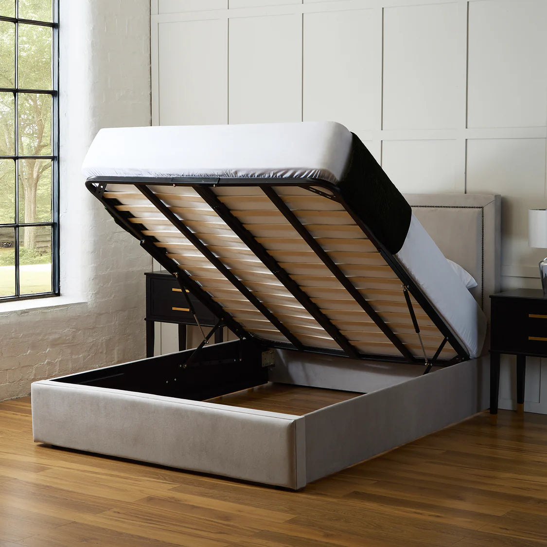 Lola Modern Ottoman Bed Frame
