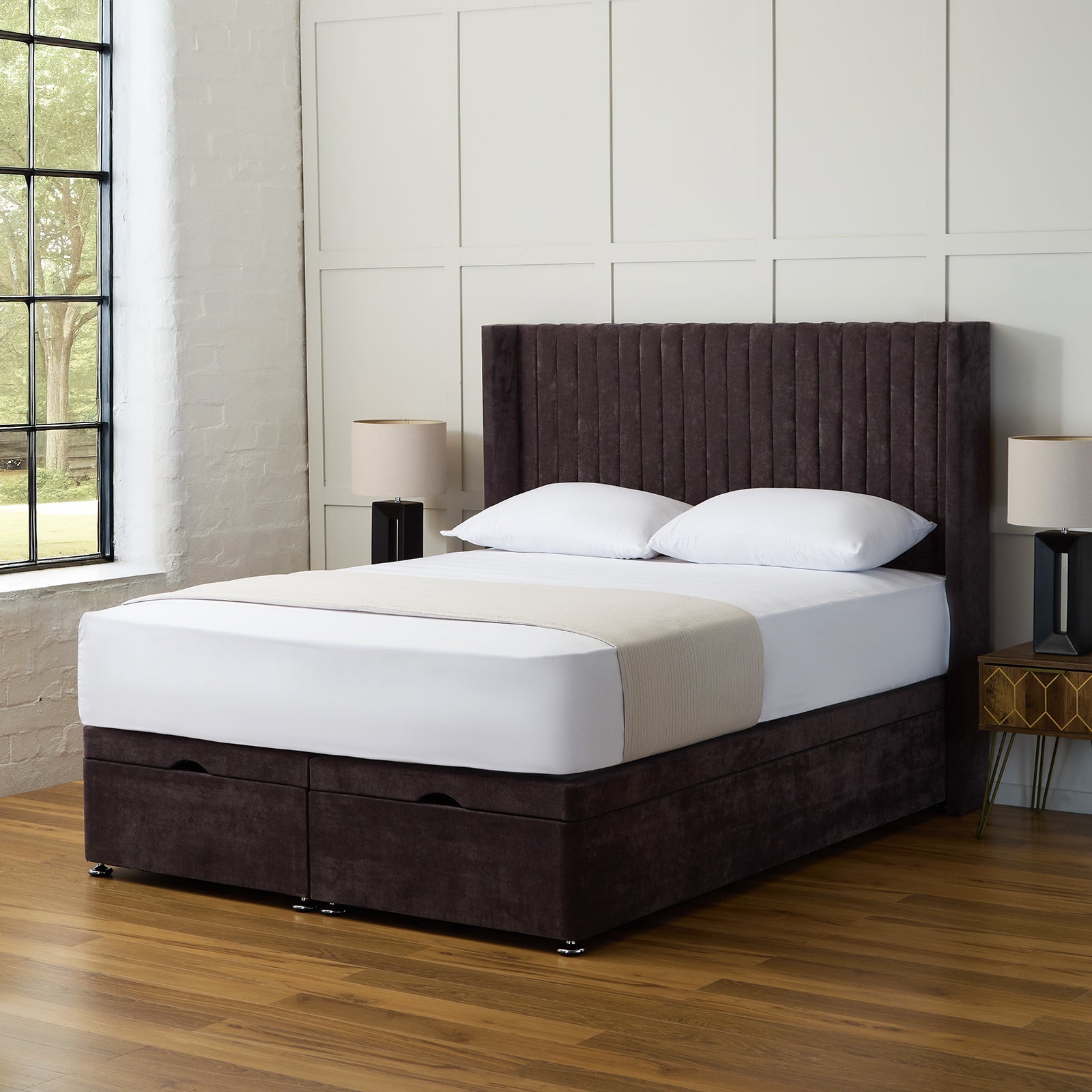 Oliver Winged Ottoman Divan Bed Set