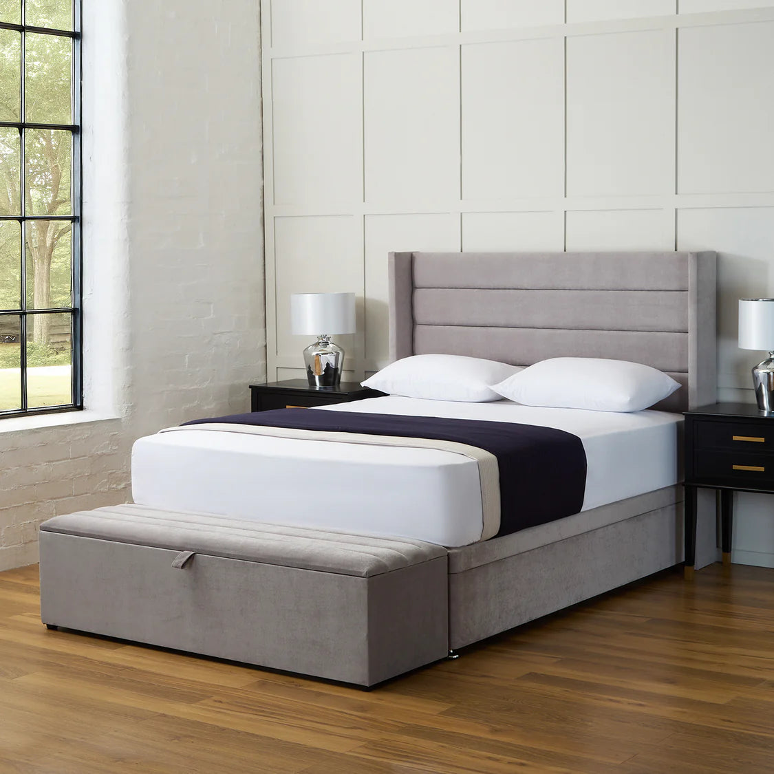 Sana Winged Ottoman Divan Bed Set