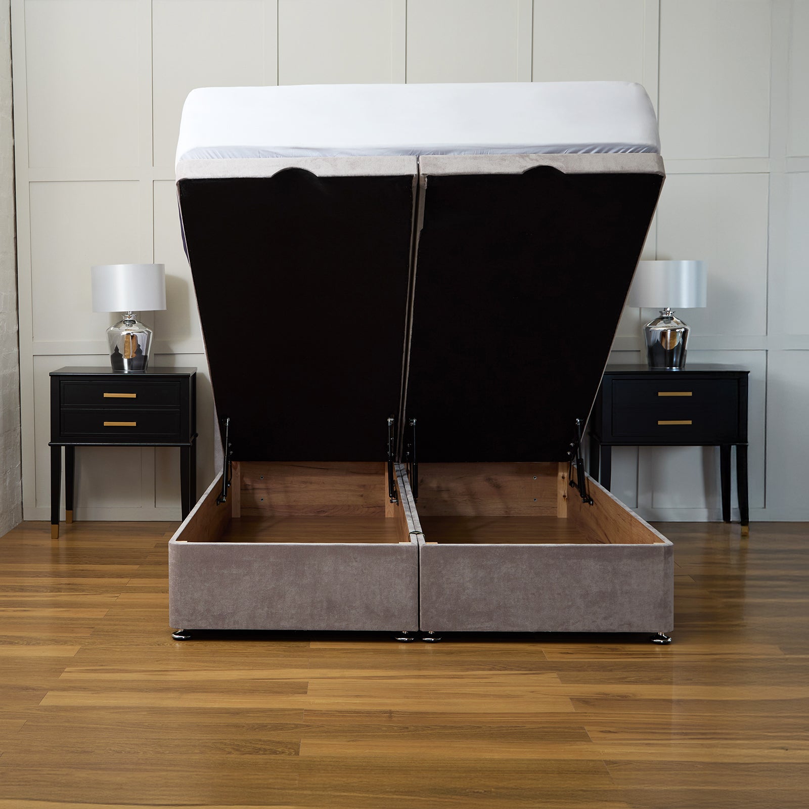 Sana Winged Ottoman Divan Bed Set