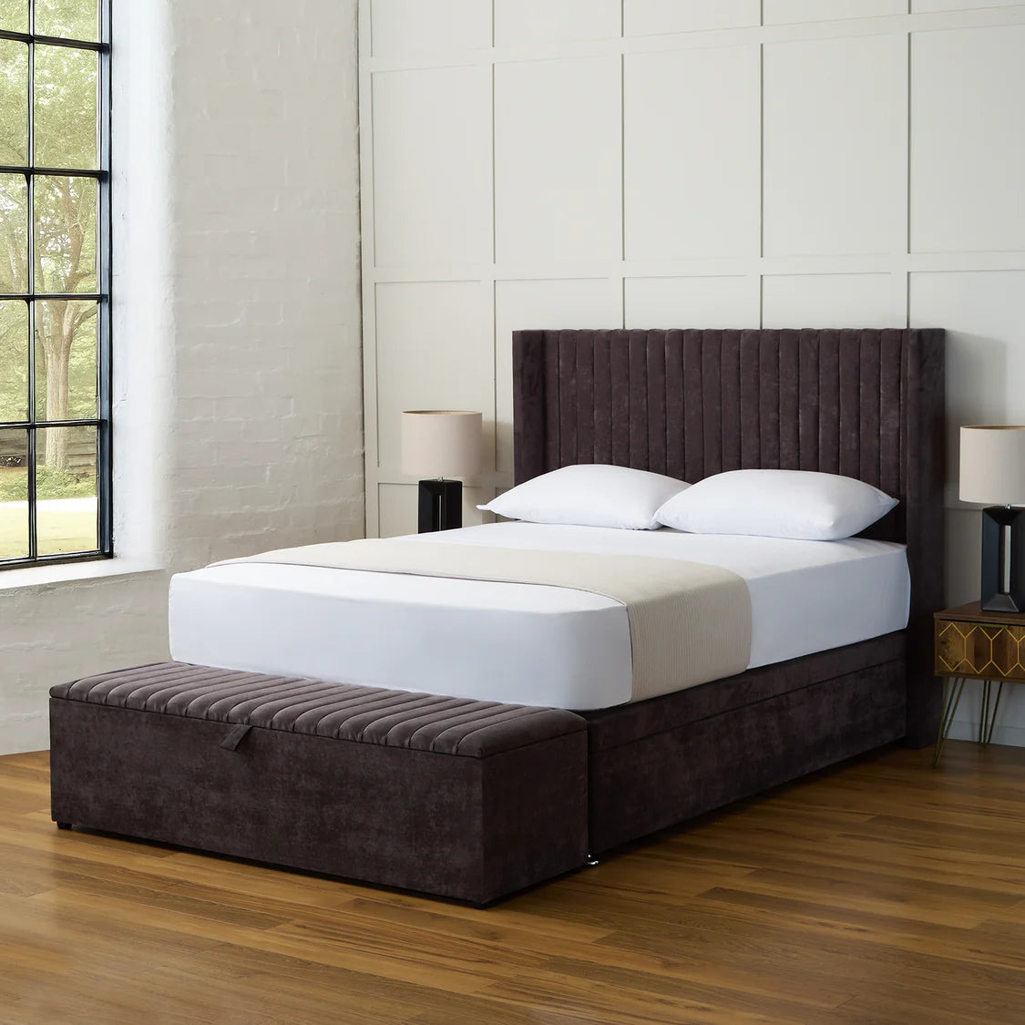 Oliver Winged Ottoman Divan Bed Set