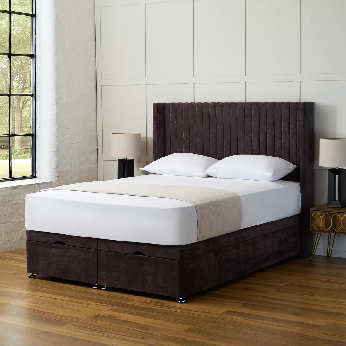 Oliver Winged Ottoman Divan Bed Set