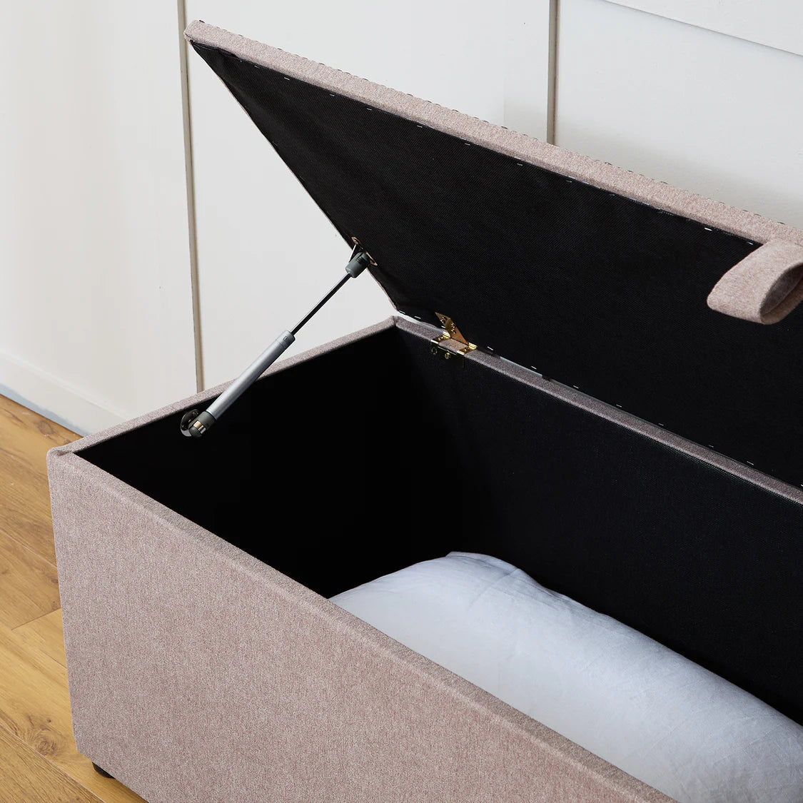Rose Ottoman Blanket Storage Box