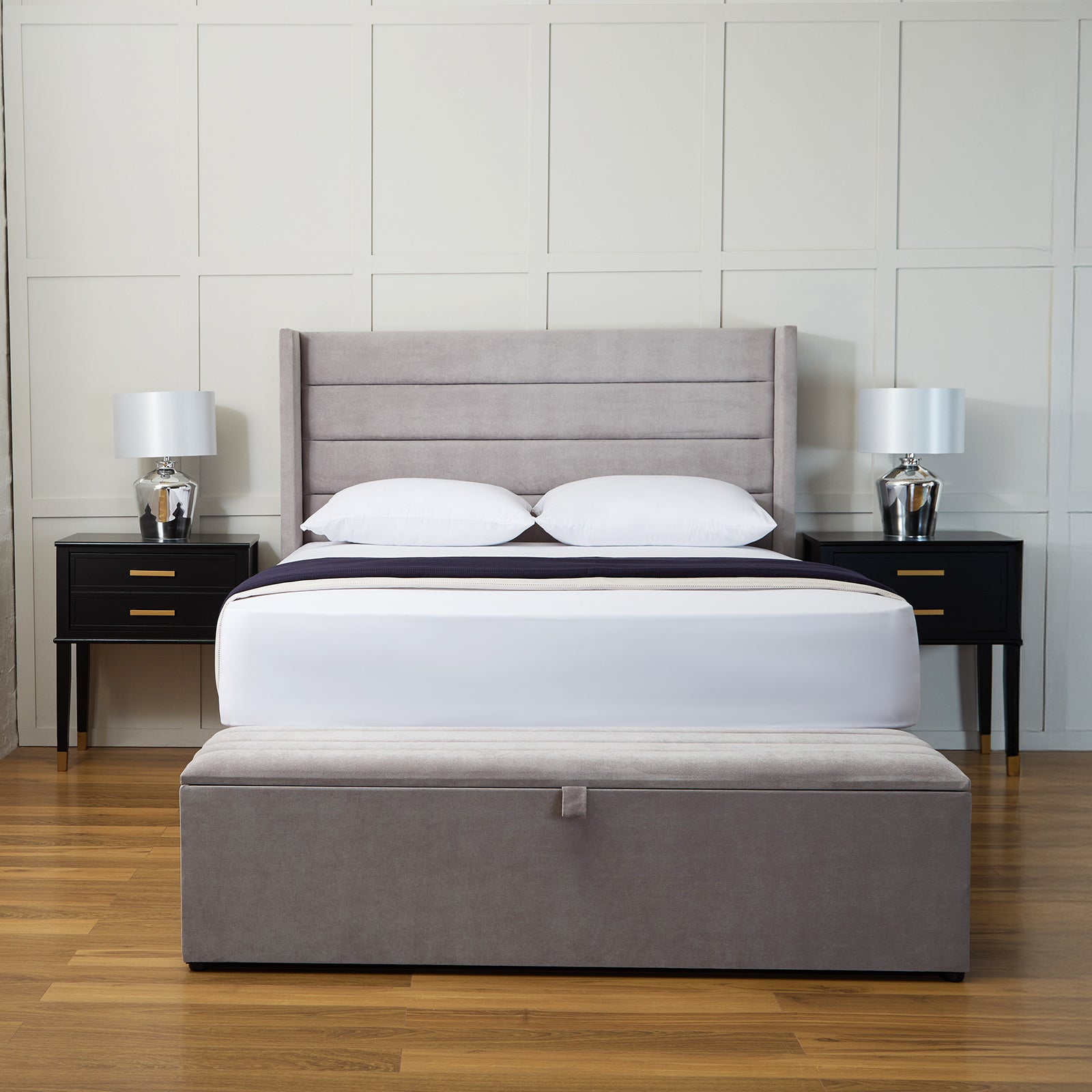 Sana Winged Ottoman Divan Bed Set